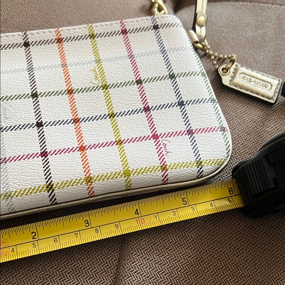 Coach Multicolor Plaid Wristlet - Picture 2 of 6